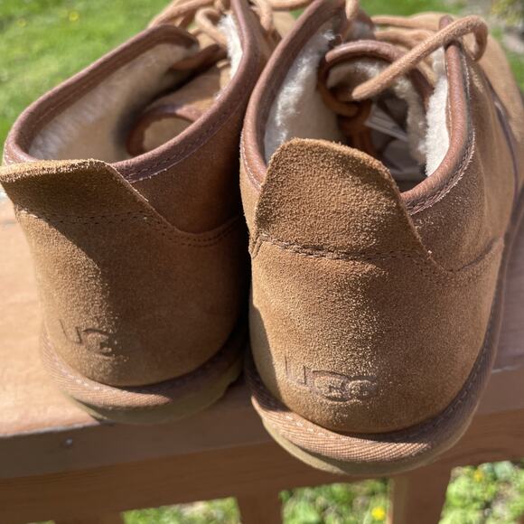 UGG Maksim Men\'s Chukka Boots Suede Sheepskin Lined Size 10 Tamarind Brown main image 11